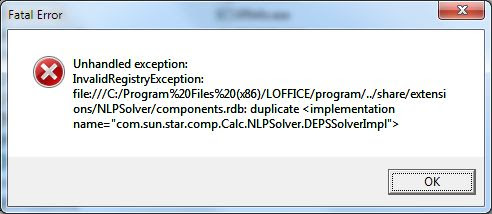 unhandled exception java